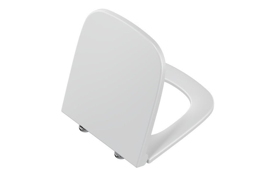 VitrA S20 Soft Close Slim Toilet Seat - White, Toilets