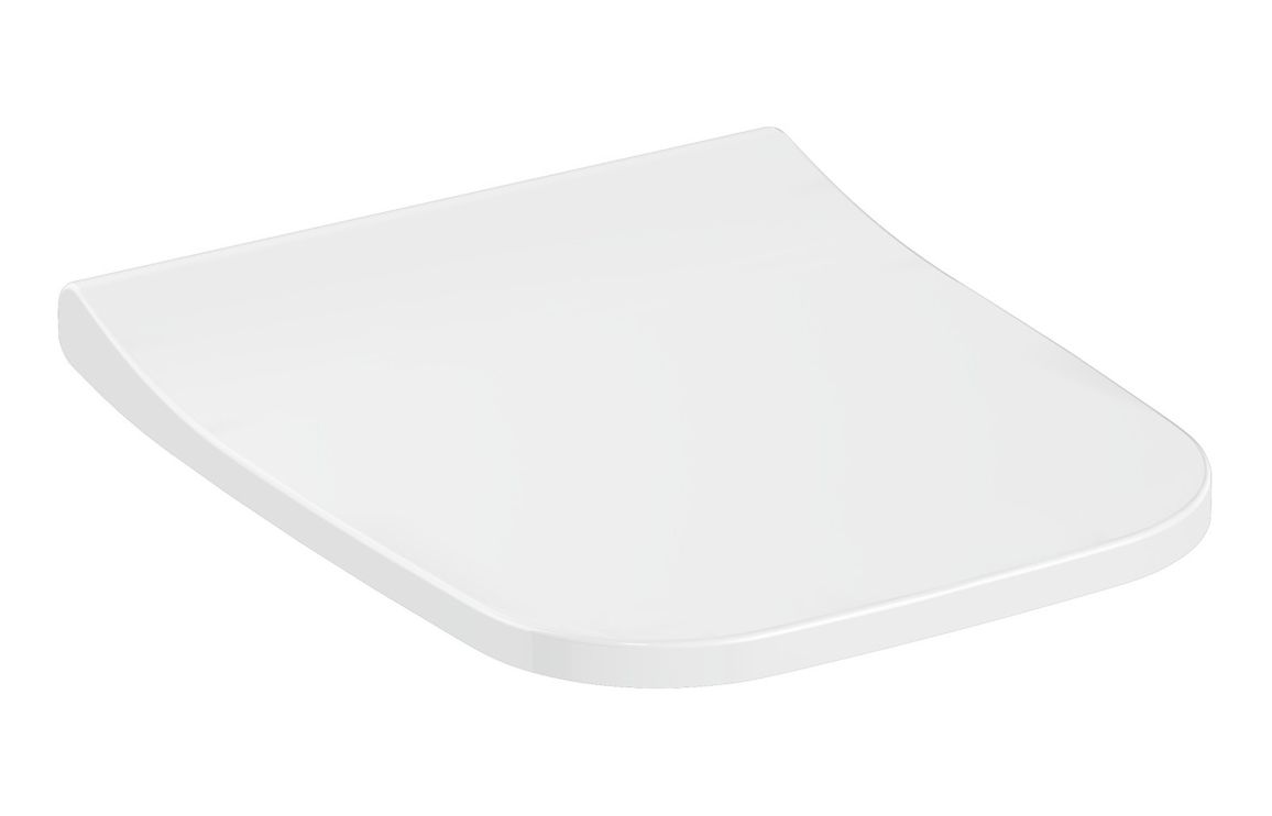 VitrA Integra Square Slim Toilet Seat - White, Toilets