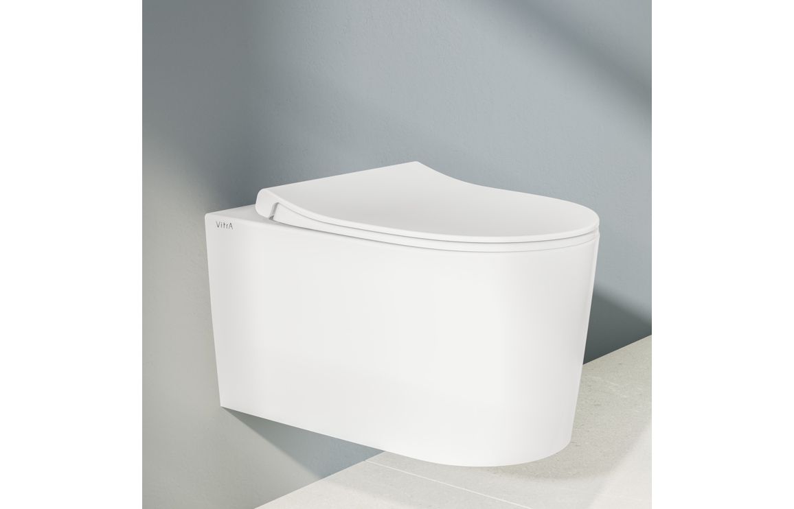 VitrA Sonic Flush Soft Close Slim Toilet Seat - White, Toilets - Image 2