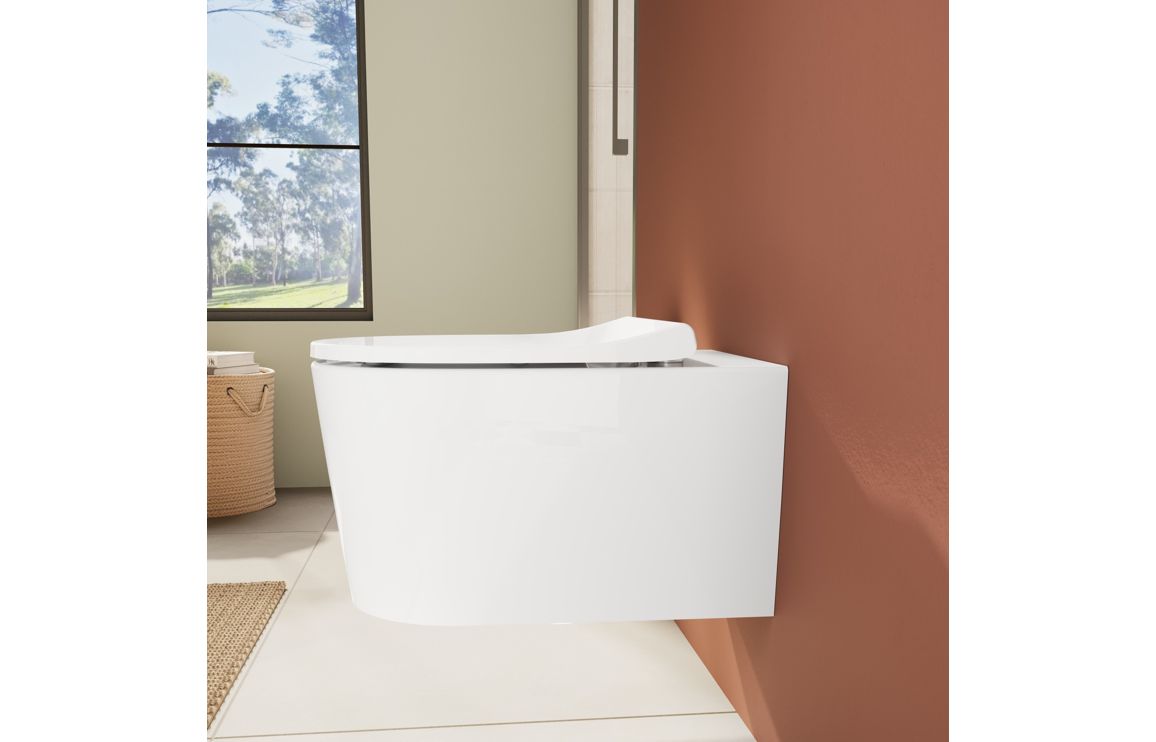 VitrA Sonic Flush Soft Close Wrap Toilet Seat - White, Toilets - Image 5