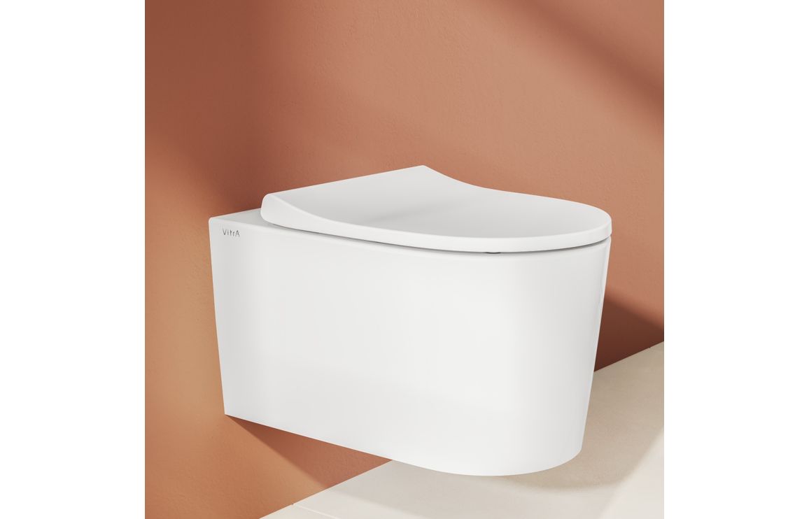 VitrA Sonic Flush Soft Close Wrap Toilet Seat - White, Toilets - Image 4