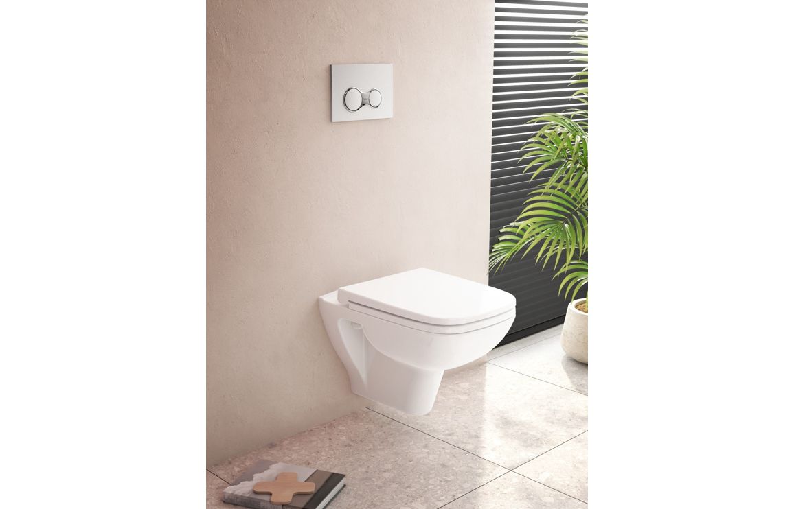 VitrA S20 Wall Hung Pan Only - White, Toilets - Image 5