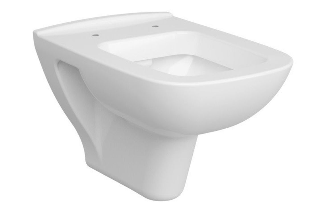 VitrA S20 Wall Hung Pan Only - White, Toilets - Image 2