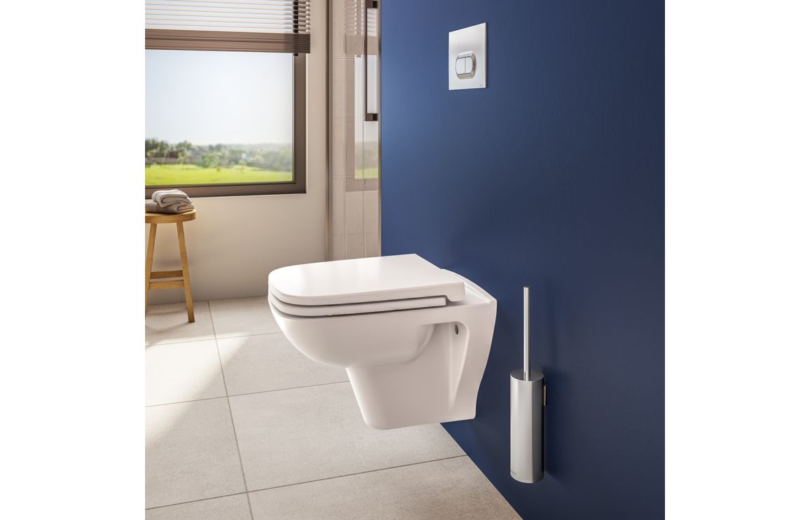 VitrA S20 Wall Hung Pan Only - White, Toilets - Image 4