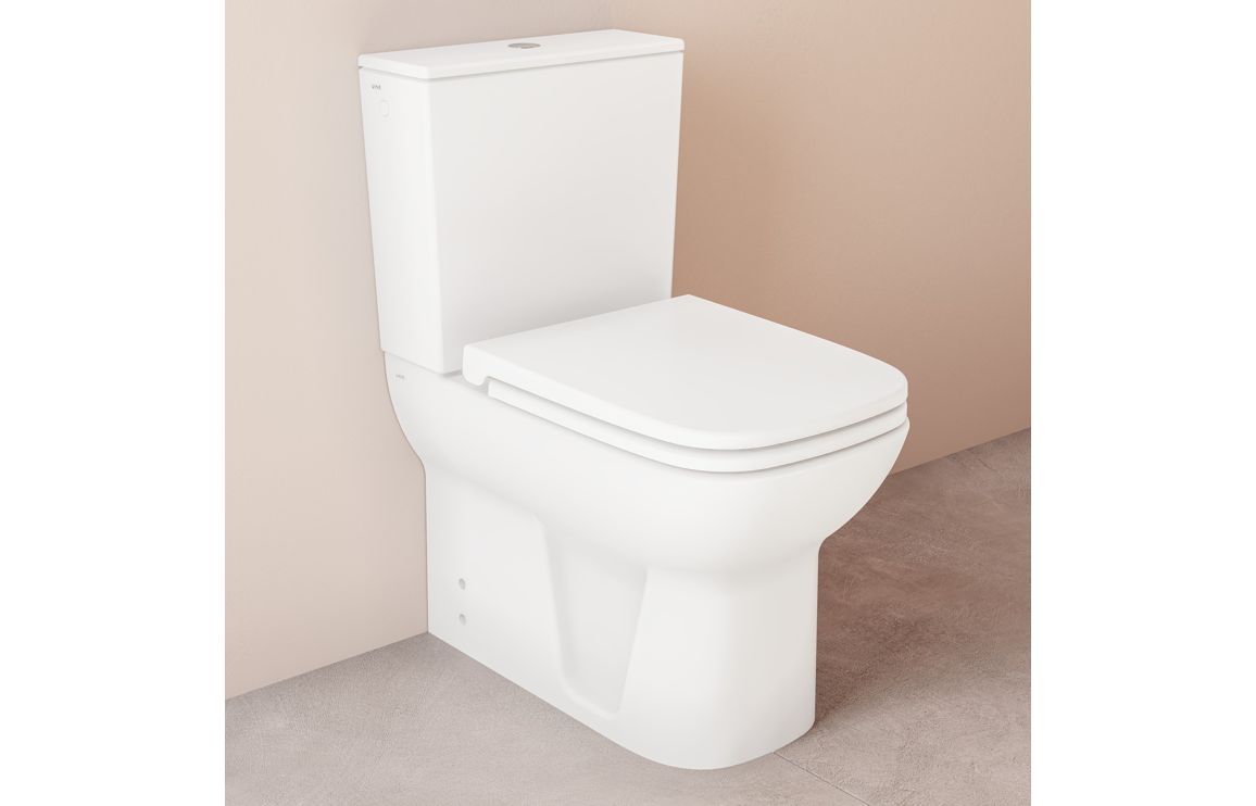 VitrA S20 Fully Shrouded Close Coupled Pan Only - White, Toilets - Image 6