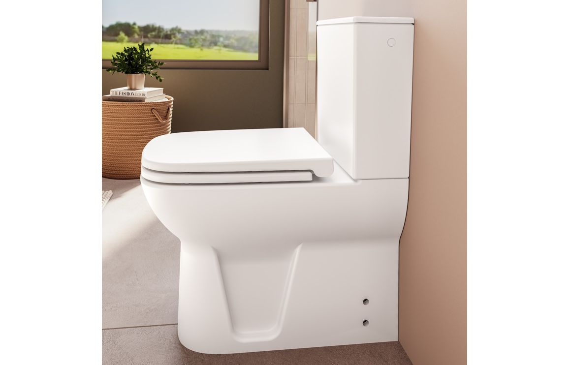VitrA S20 Fully Shrouded Close Coupled Pan Only - White, Toilets - Image 7