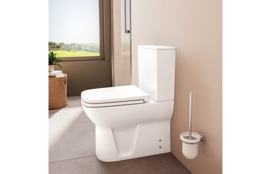 VitrA S20 Fully Shrouded Close Coupled Pan Only - White, Toilets - Image 3