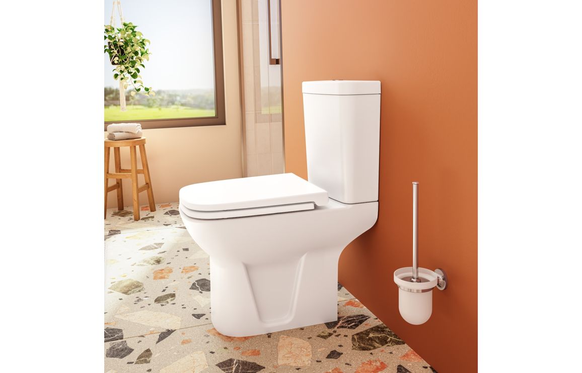 VitrA S20 Open Back Close Coupled Pan Only - White, Toilets - Image 3