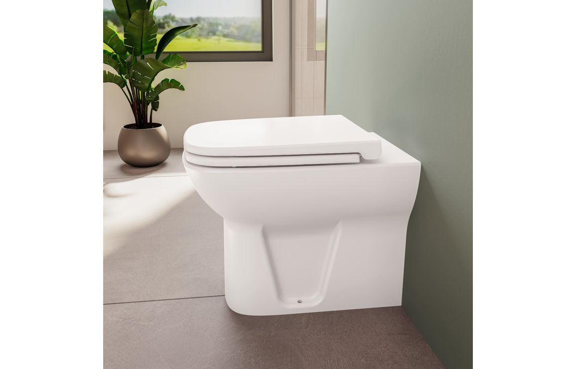 VitrA S20 Back to Wall Pan Only - White, Toilets - Image 6