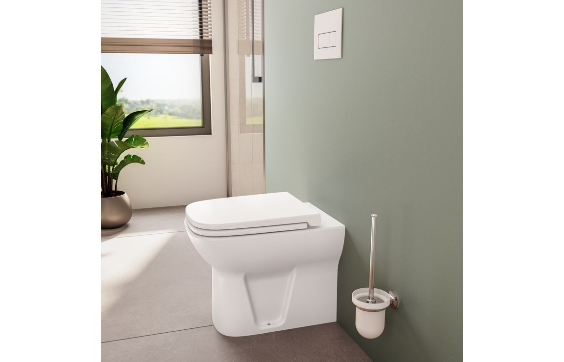 VitrA S20 Back to Wall Pan Only - White, Toilets - Image 2