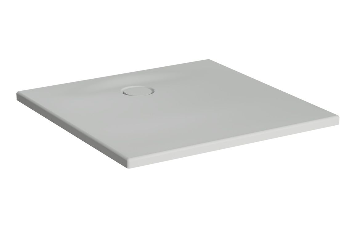 VitrA Leaf 800mm x 800mm Square Tray - Matt Gray, VitrA, Leaf
