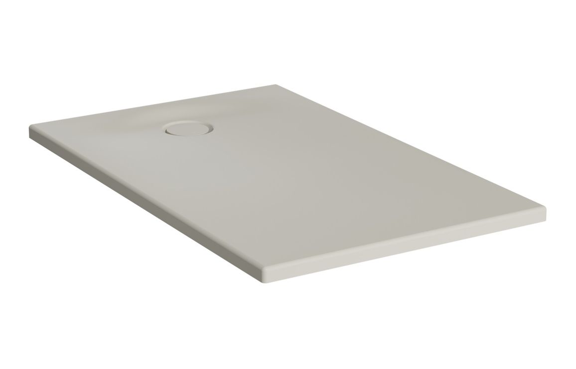 VitrA Leaf 1000mm x 750mm Rectangular Tray - Matt Taupe, VitrA, Leaf