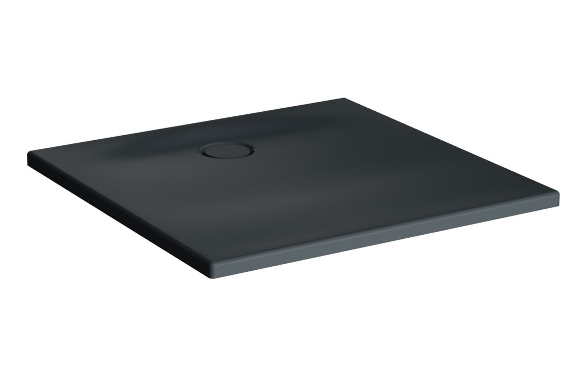 VitrA Leaf 900mm x 800mm Rectangular Tray - Matt Anthracite, VitrA, Leaf