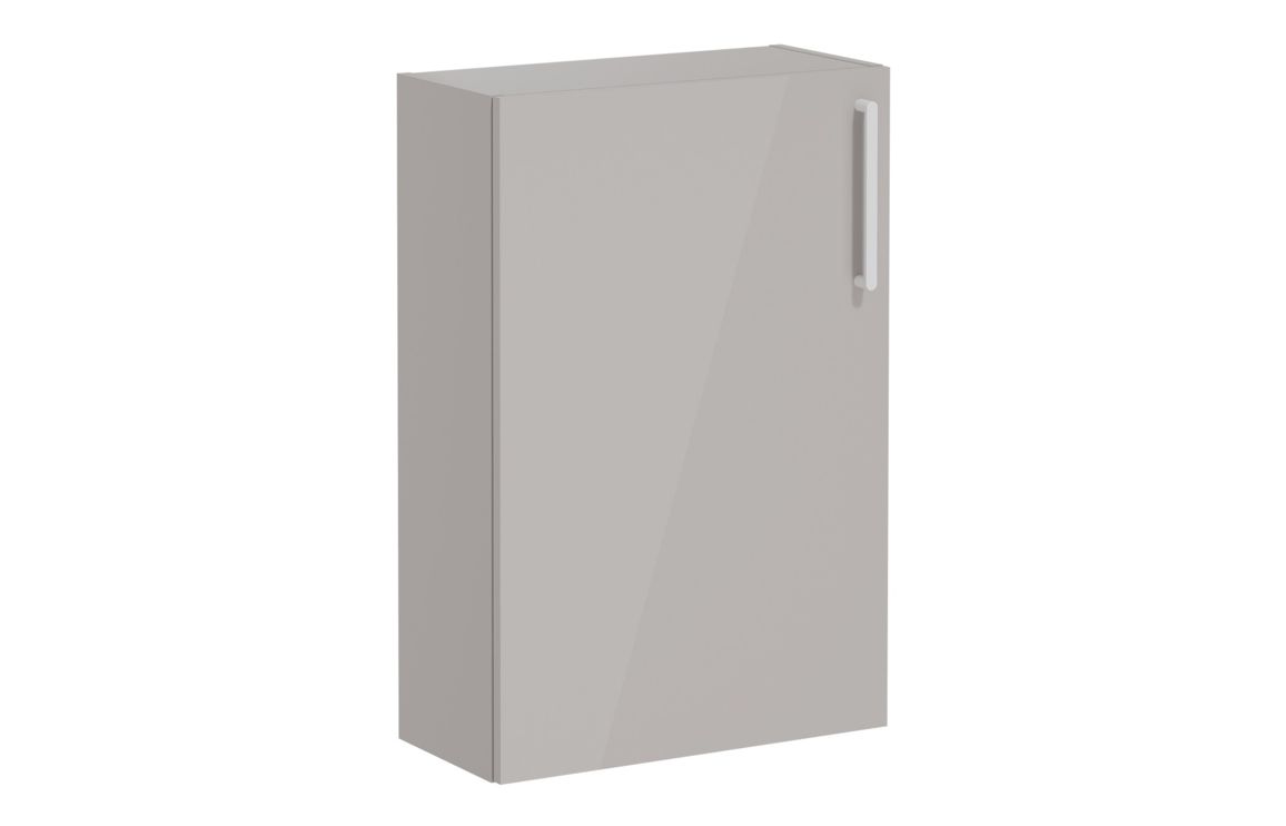 VitrA Root Flat 55cm 1 Door Slim Lower/Base Unit (LH Hinge) - Bright Sahara Beige,Furniture