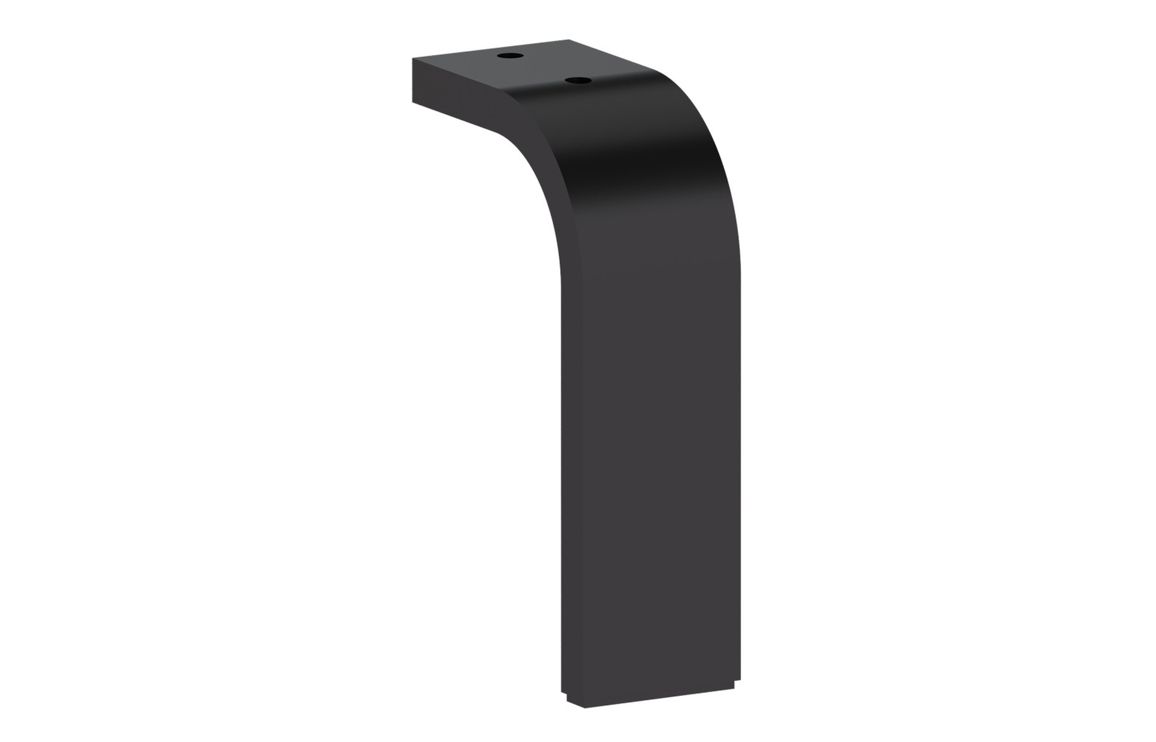 VitrA Root Flat Leg Set for 3 Drawer Units - Matt Black,Furniture