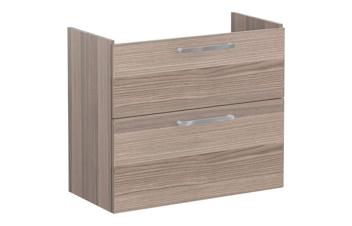VitrA Root Flat 80cm 2 Drawer Slim Washbasin Unit - Cordoba,Furniture