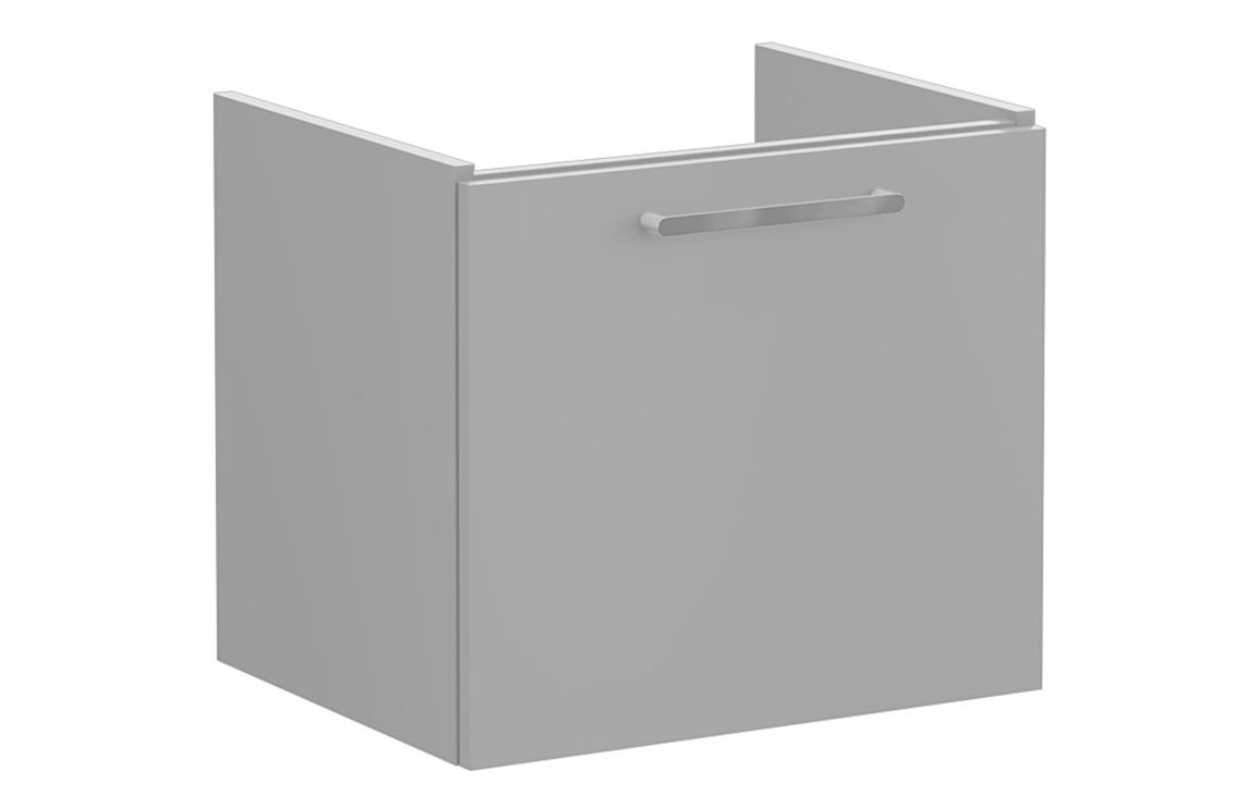 VitrA Root Flat 60cm 1 Drawer Washbasin Unit - Matt Rock Grey,Furniture