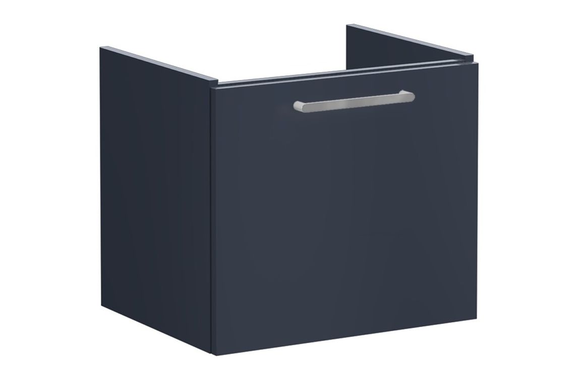 VitrA Root Flat 60cm 1 Drawer Washbasin Unit - Matt Dark Blue,Furniture