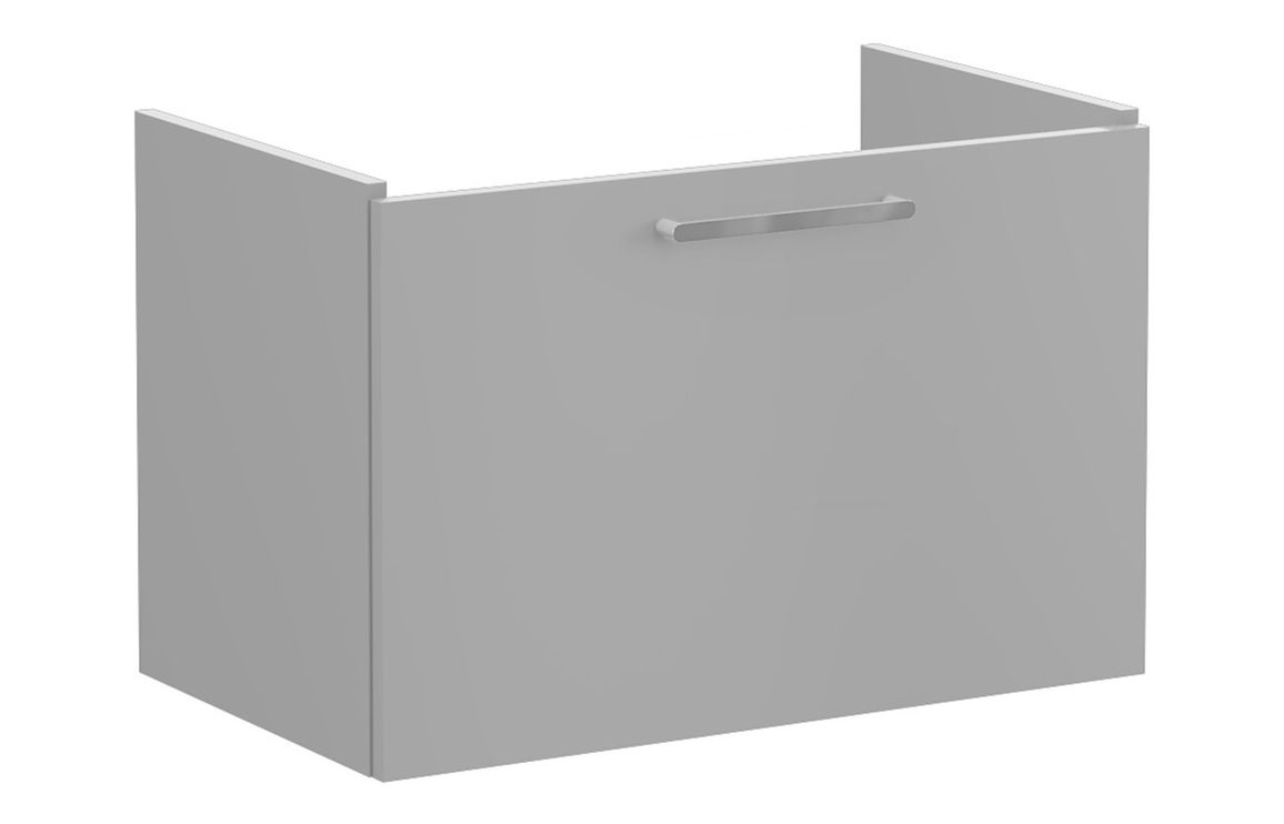 VitrA Root Flat 80cm 1 Drawer Washbasin Unit - Matt Rock Grey,Furniture