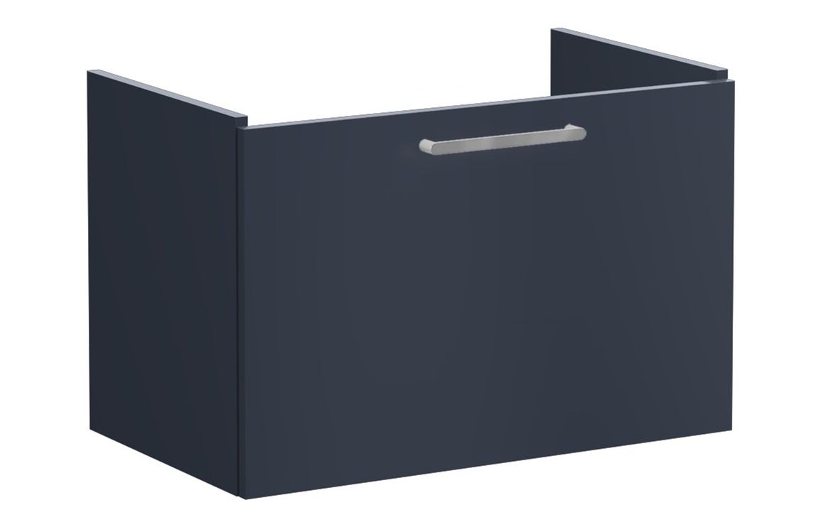 VitrA Root Flat 80cm 1 Drawer Washbasin Unit - Matt Dark Blue,Furniture