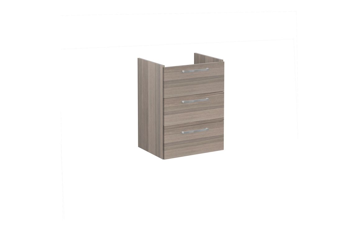 VitrA Root Flat 60cm 3 Drawer Washbasin Unit - Cordoba,Furniture