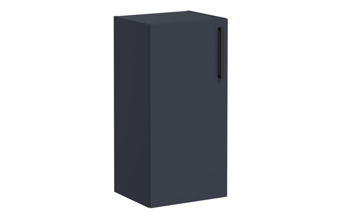 VitrA Root Flat 40cm 1 Door Lower/Base Unit (LH Hinge) - Matt Dark Blue,Furniture