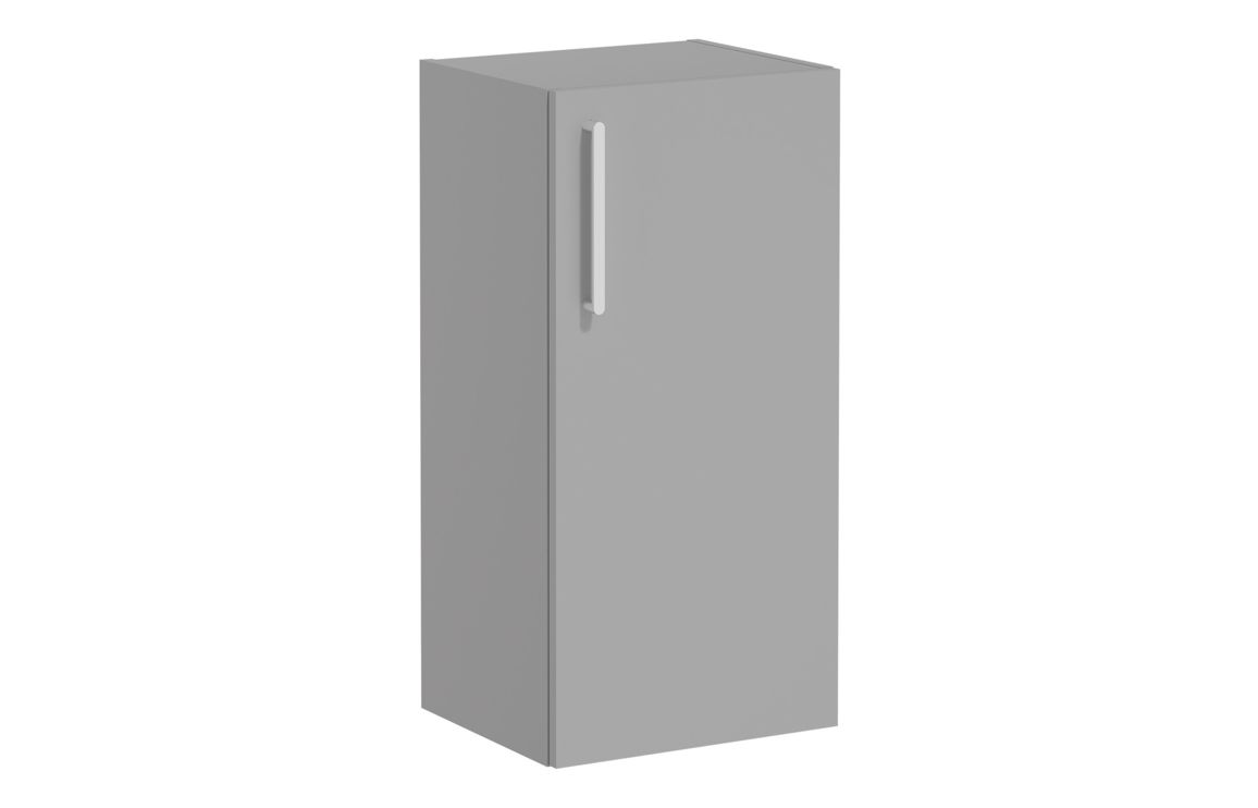 VitrA Root Flat 40cm 1 Door Lower/Base Unit (RH Hinge) - Matt Rock Grey,Furniture