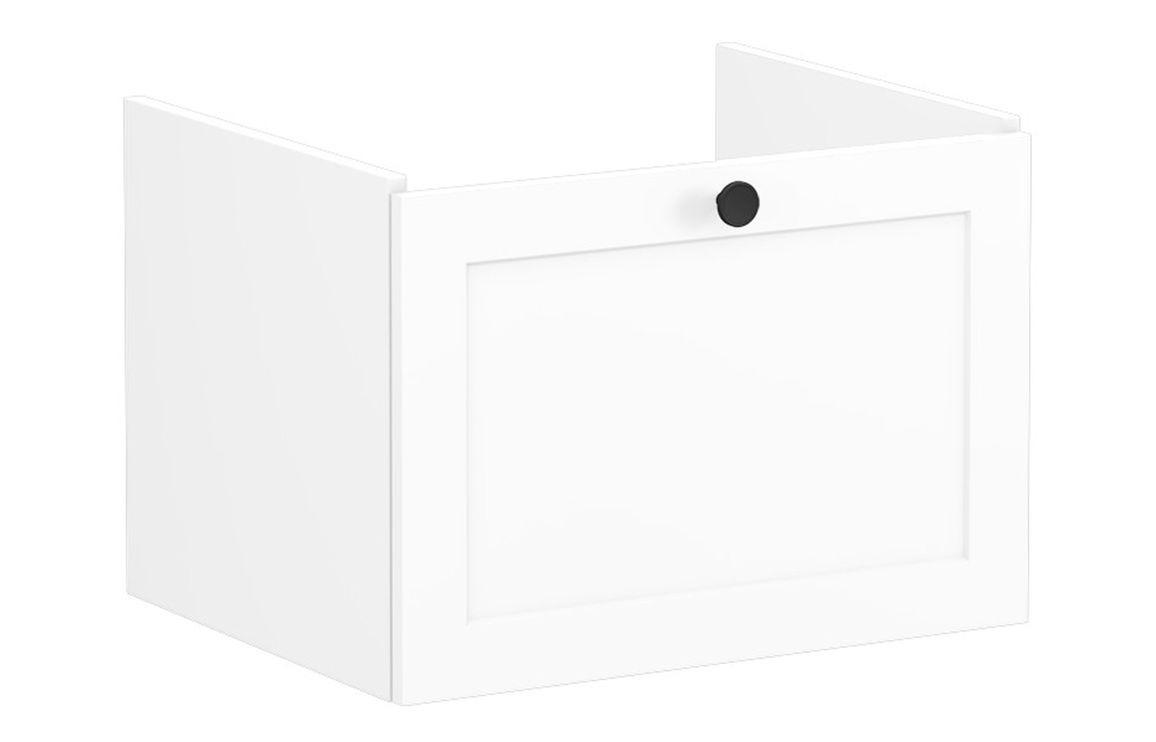 VitrA Root Classic 60cm 1 Drawer Washbasin Unit - Matt White,Furniture