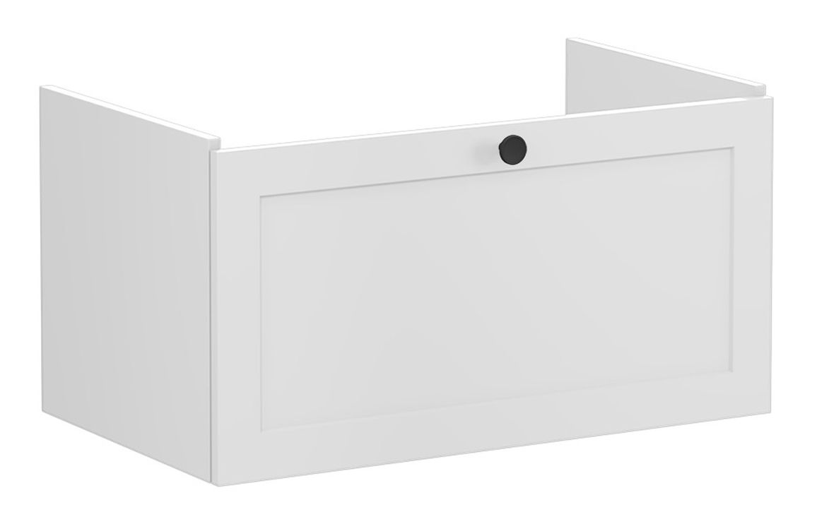 VitrA Root Classic 80cm 1 Drawer Washbasin Unit - Matt Light Grey,Furniture