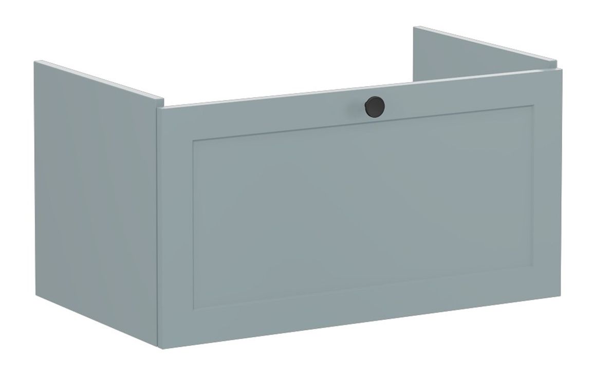 VitrA Root Classic 80cm 1 Drawer Washbasin Unit - Matt Fjord Green,Furniture