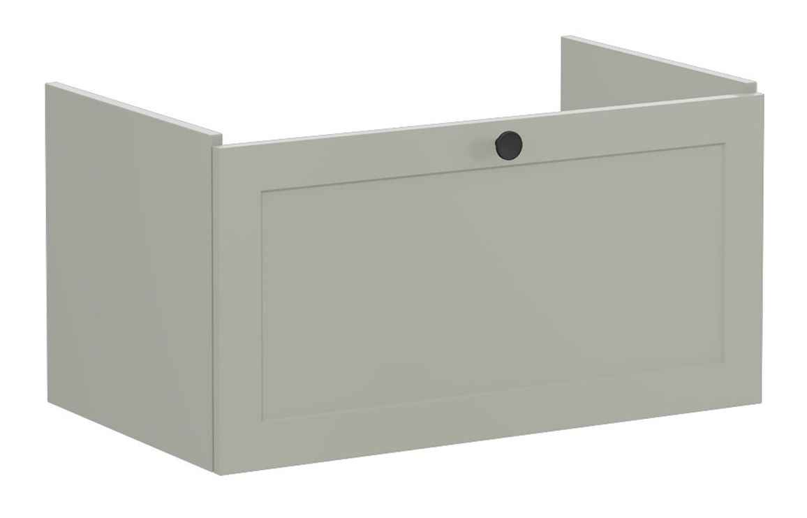 VitrA Root Classic 80cm 1 Drawer Washbasin Unit - Matt Retro Green,Furniture