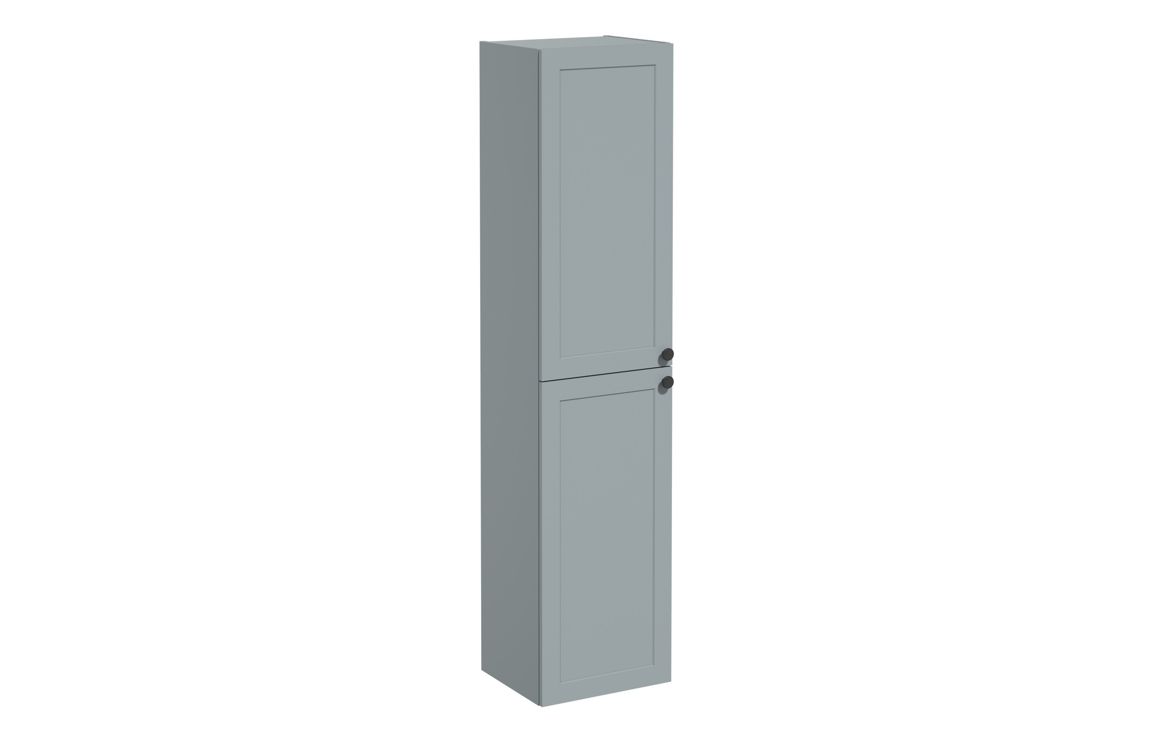VitrA Root Classic 40cm 2 Door Tall Unit (LH Hinge) - Matt Fjord Green,Furniture