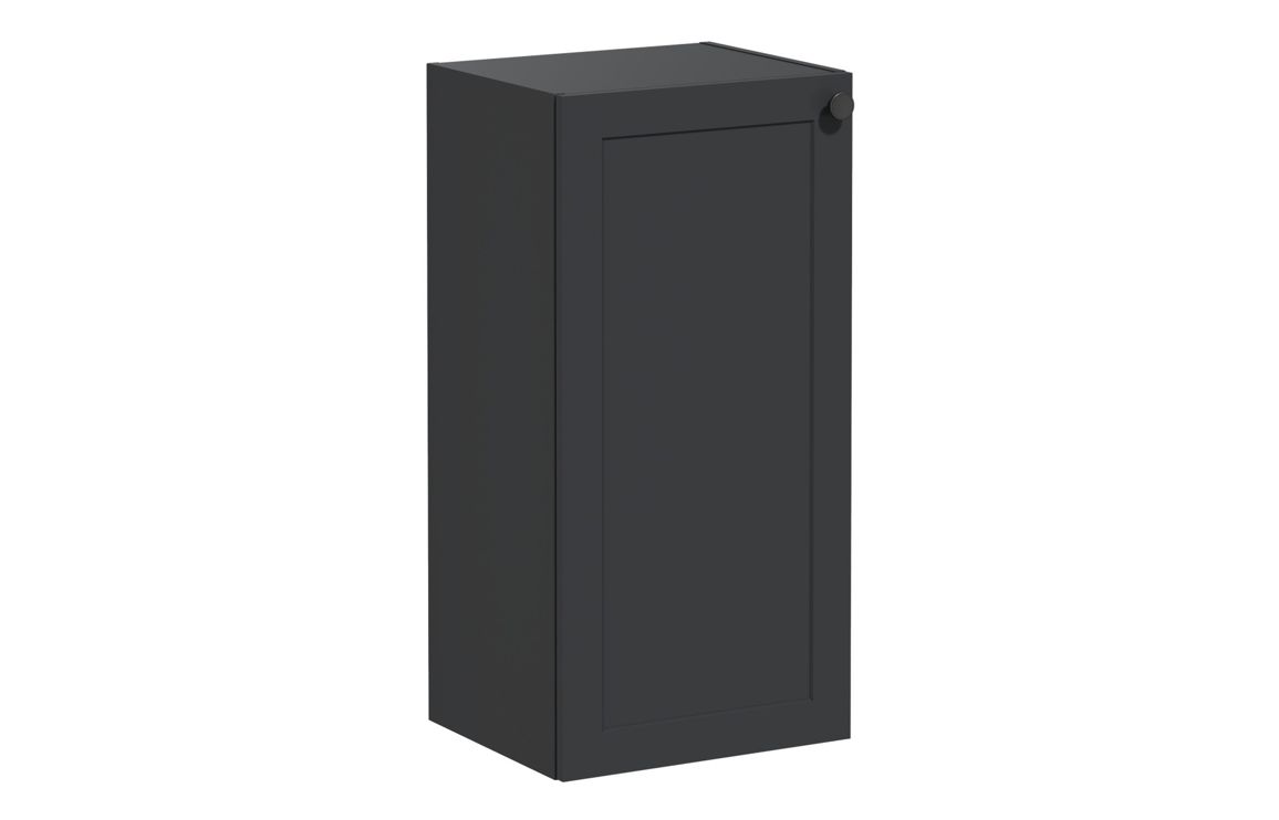 VitrA Root Classic 40cm 1 Door Lower/Base Unit (LH Hinge) - Matt Graphite,Furniture