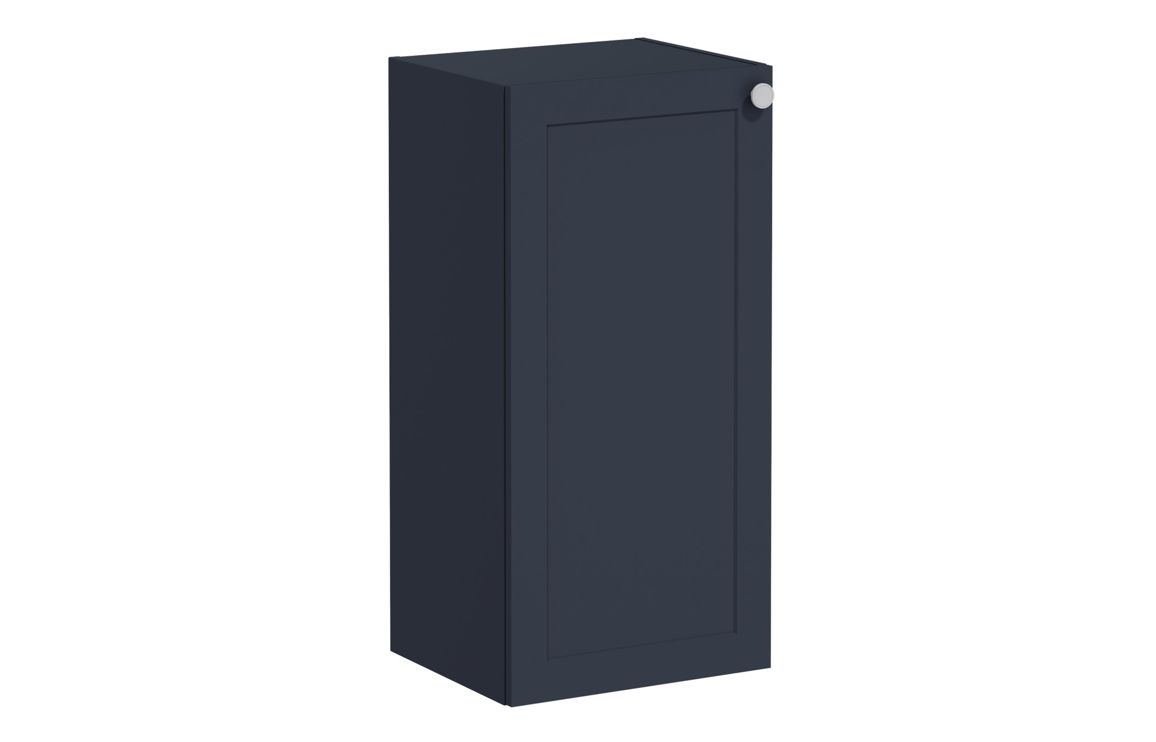 VitrA Root Classic 40cm 1 Door Lower/Base Unit (LH Hinge) - Matt Dark Blue,Furniture