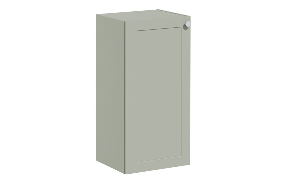 VitrA Root Classic 40cm 1 Door Lower/Base Unit (LH Hinge) - Matt Retro Green,Furniture