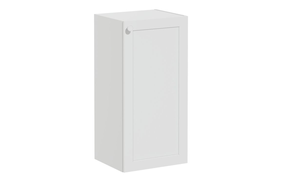 VitrA Root Classic 40cm 1 Door Lower/Base Unit (RH Hinge) - Matt Light Grey,Furniture
