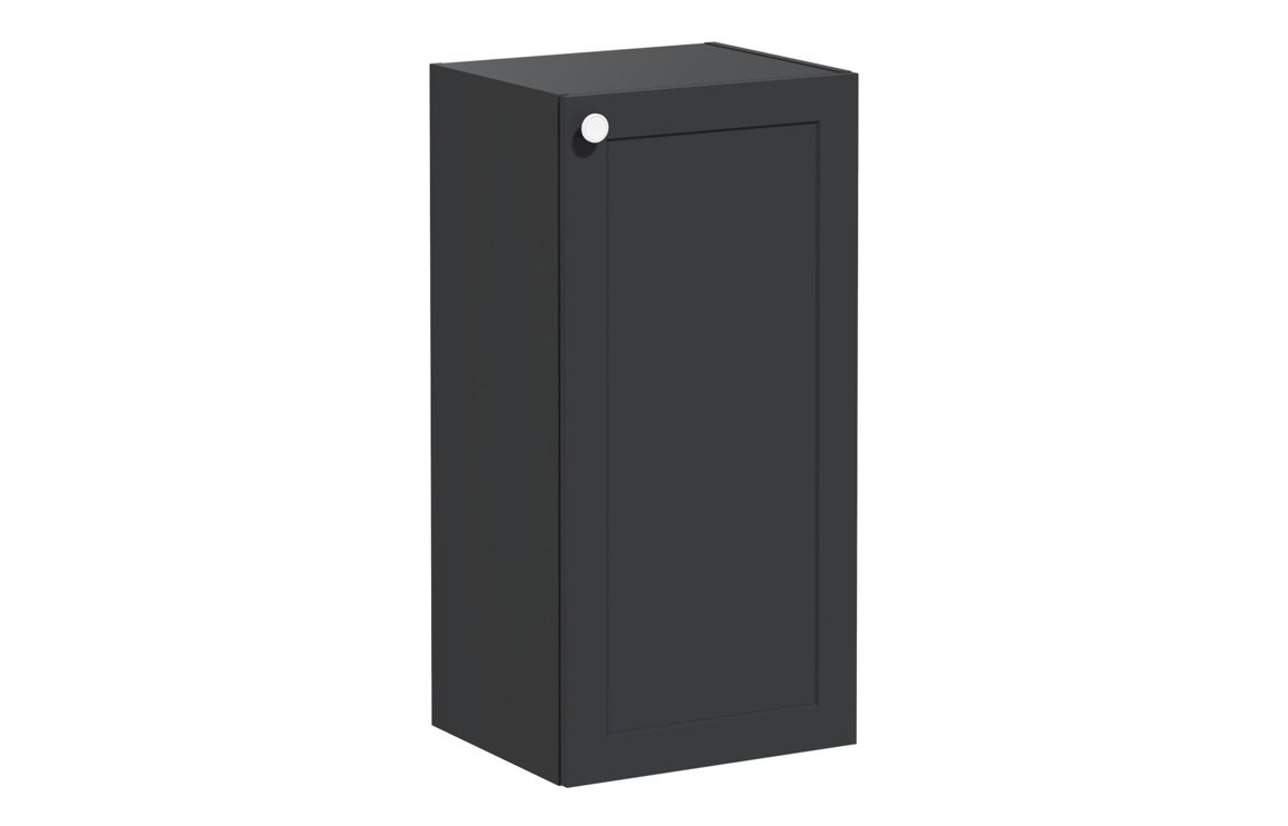 VitrA Root Classic 40cm 1 Door Lower/Base Unit (RH Hinge) - Matt Graphite,Furniture