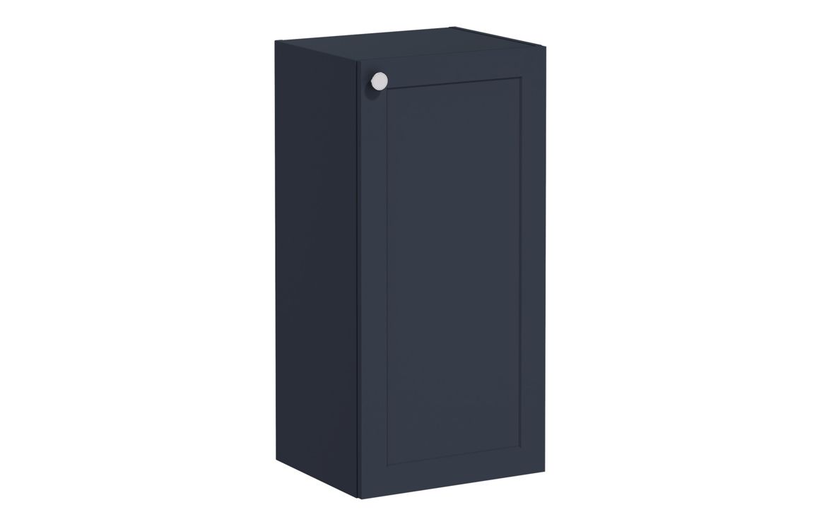 VitrA Root Classic 40cm 1 Door Lower/Base Unit (RH Hinge) - Matt Dark Blue,Furniture