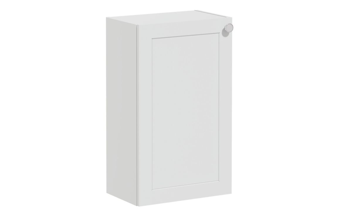 VitrA Root Classic 40cm 1 Door Slim Lower/Base Unit (LH Hinge) - Matt Light Grey,Furniture