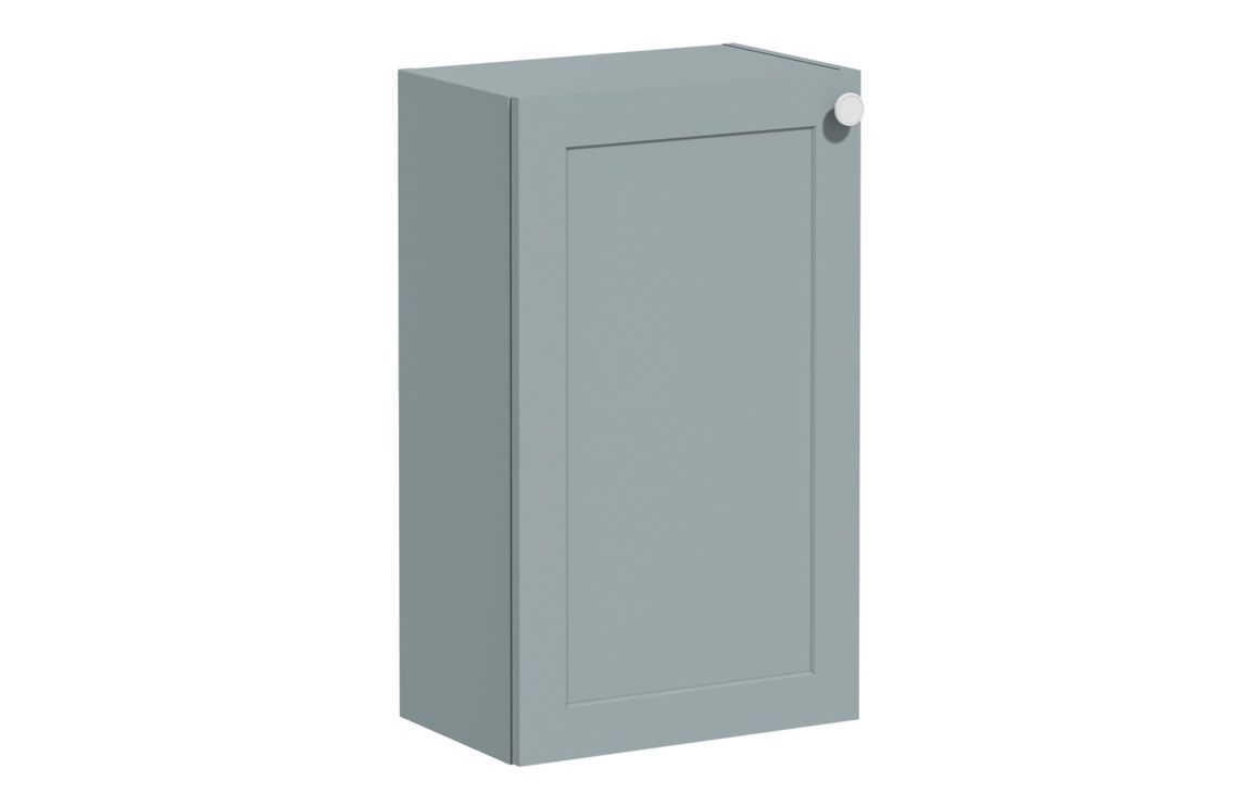 VitrA Root Classic 40cm 1 Door Slim Lower/Base Unit (LH Hinge) - Matt Fjord Green,Furniture
