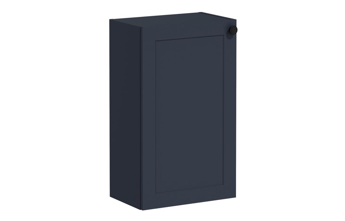 VitrA Root Classic 40cm 1 Door Slim Lower/Base Unit (LH Hinge) - Matt Dark Blue,Furniture