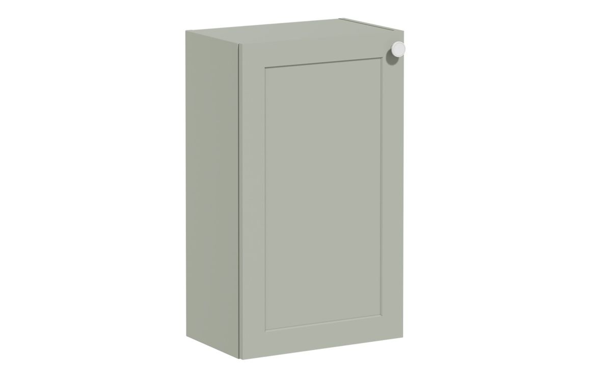 VitrA Root Classic 40cm 1 Door Slim Lower/Base Unit (LH Hinge) - Matt Retro Green,Furniture
