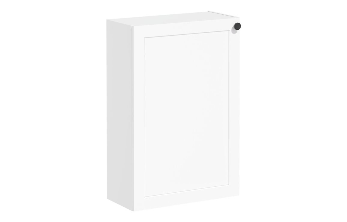 VitrA Root Classic 55cm 1 Door Slim Lower/Base Unit (LH Hinge) - Matt White,Furniture