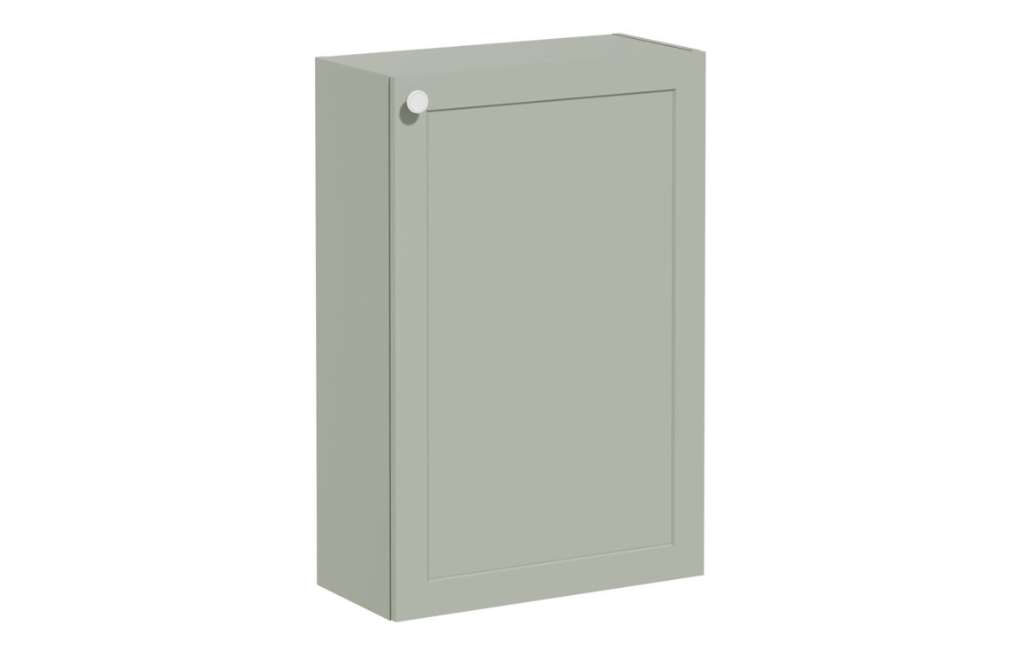 VitrA Root Classic 55cm 1 Door Slim Lower/Base Unit (RH Hinge) - Matt Retro Green,Furniture