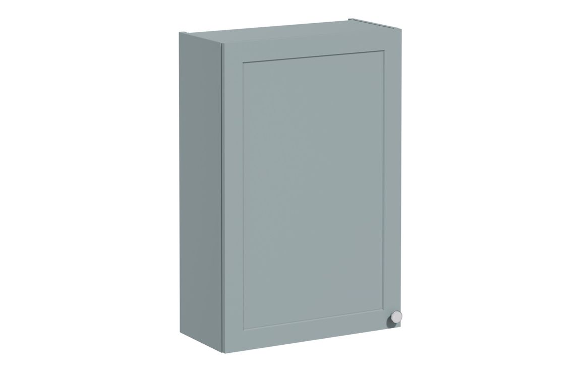VitrA Root Classic 60cm 1 Door Upper/Wall Unit (LH Hinge) - Matt Fjord Green,Furniture