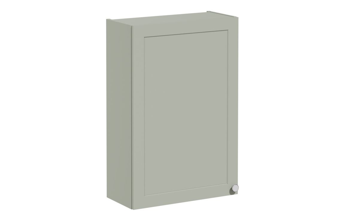 VitrA Root Classic 60cm 1 Door Upper/Wall Unit (LH Hinge) - Matt Retro Green,Furniture
