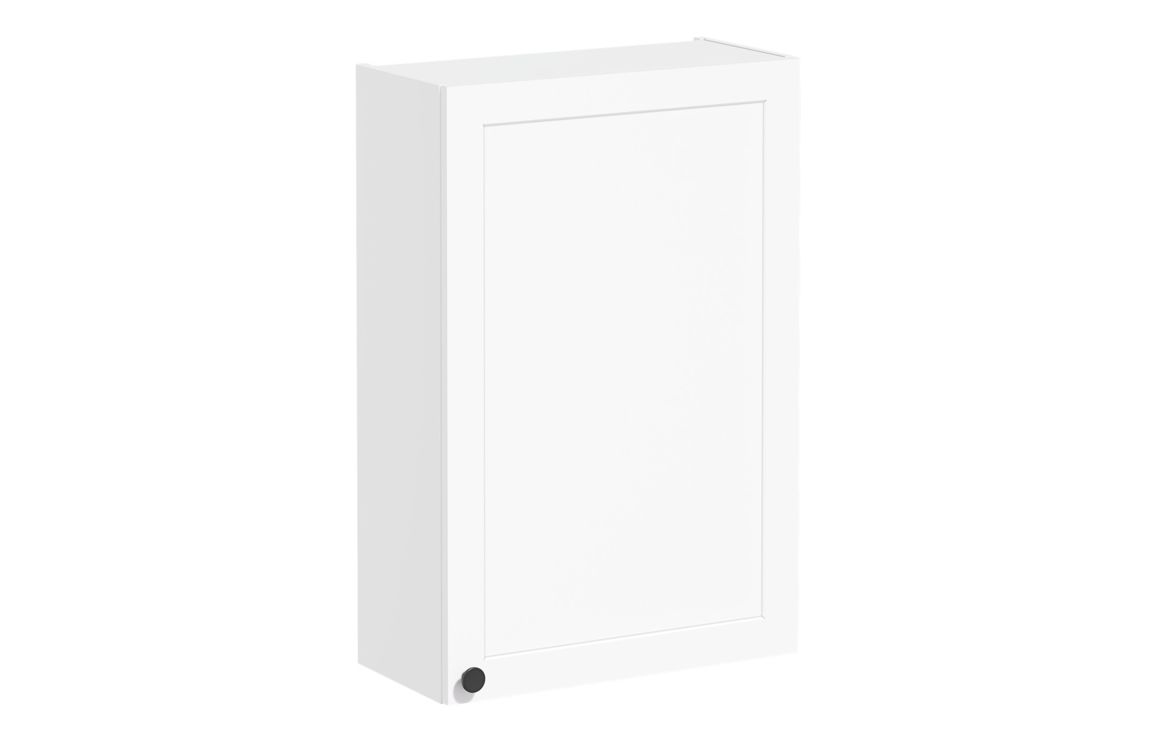 VitrA Root Classic 60cm 1 Door Upper/Wall Unit (RH Hinge) - Matt White,Furniture