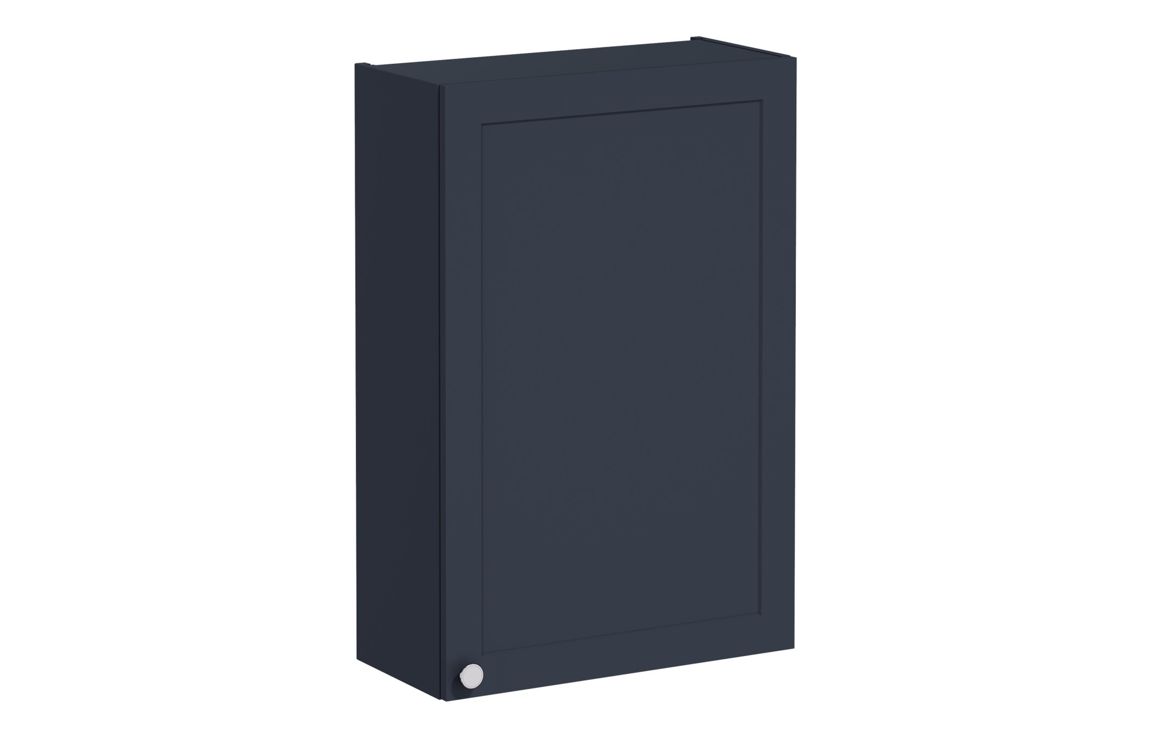 VitrA Root Classic 60cm 1 Door Upper/Wall Unit (RH Hinge) - Matt Dark Blue,Furniture