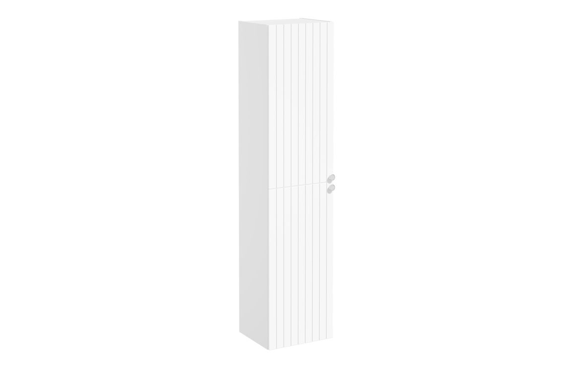 VitrA Root Groove 40cm 2 Door Tall Unit (LH Hinge) - Matt White,Furniture