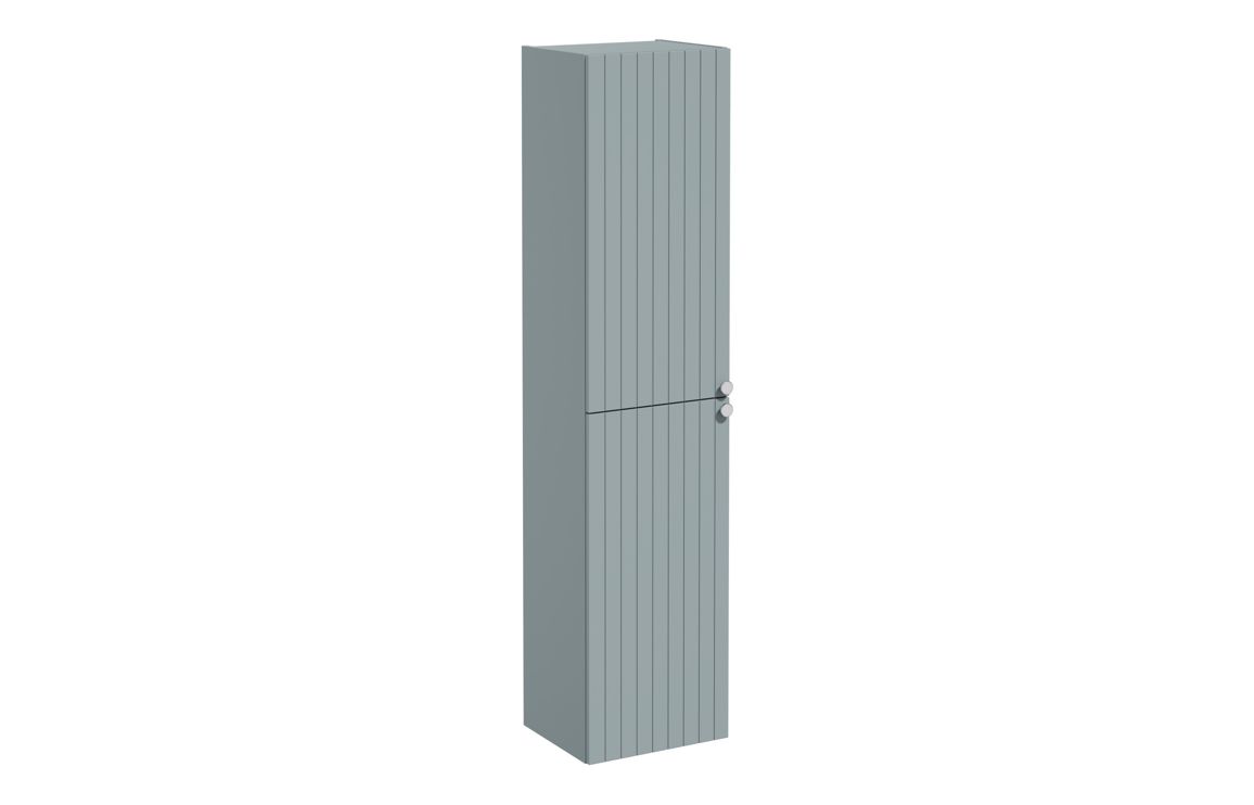 VitrA Root Groove 40cm 2 Door Tall Unit (LH Hinge) - Matt Fjord Green,Furniture